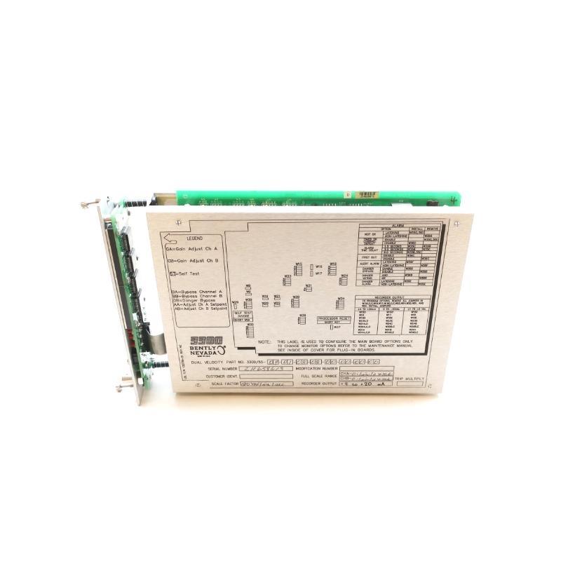 Bently Nevada 3300/55-04-01-08-08-00-00-00-00 Dual Velocity Monitor